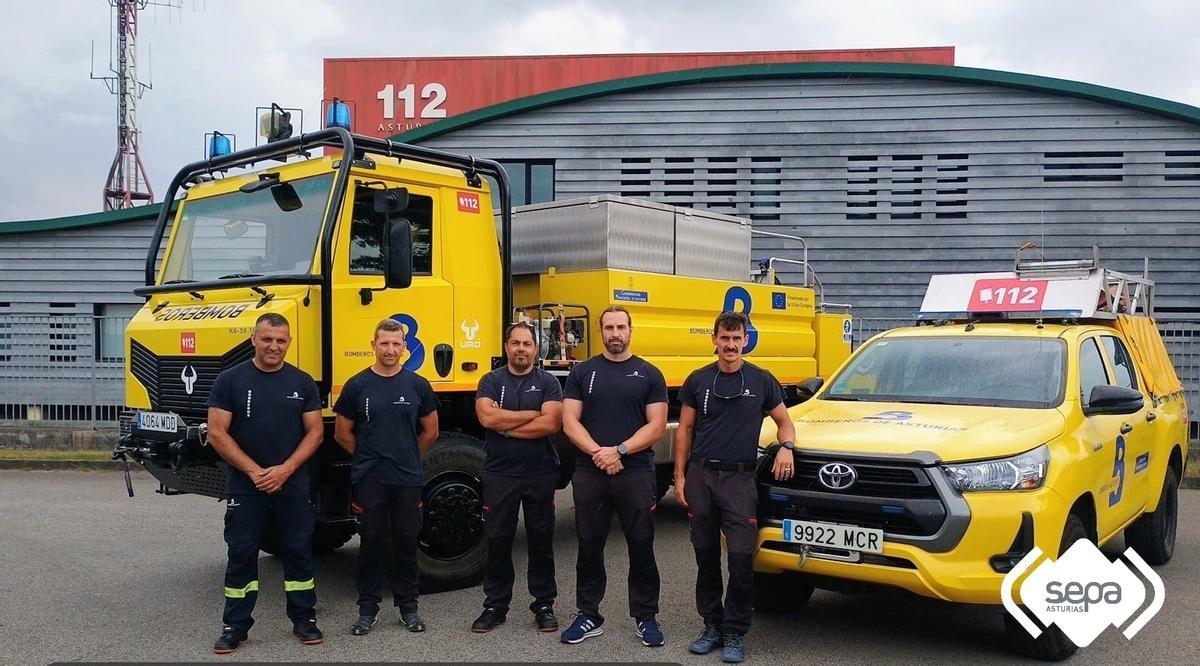 Los bomberos asturianos, rumbo a Madrid