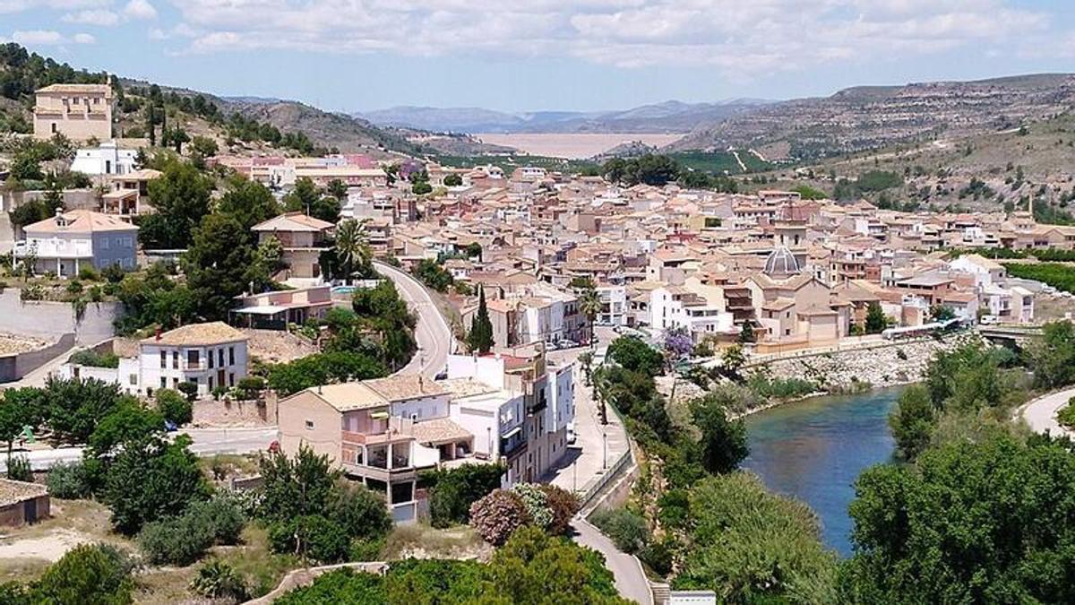 Vista del municipio de Sumacàrcer, donde casi se ha llegado a los 40 grados de temperatura.