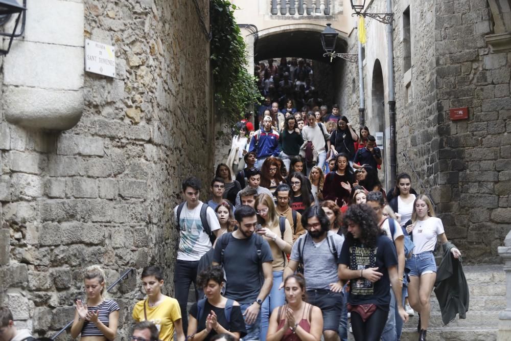 Concentracions a Girona en protesta per la sentència del procés