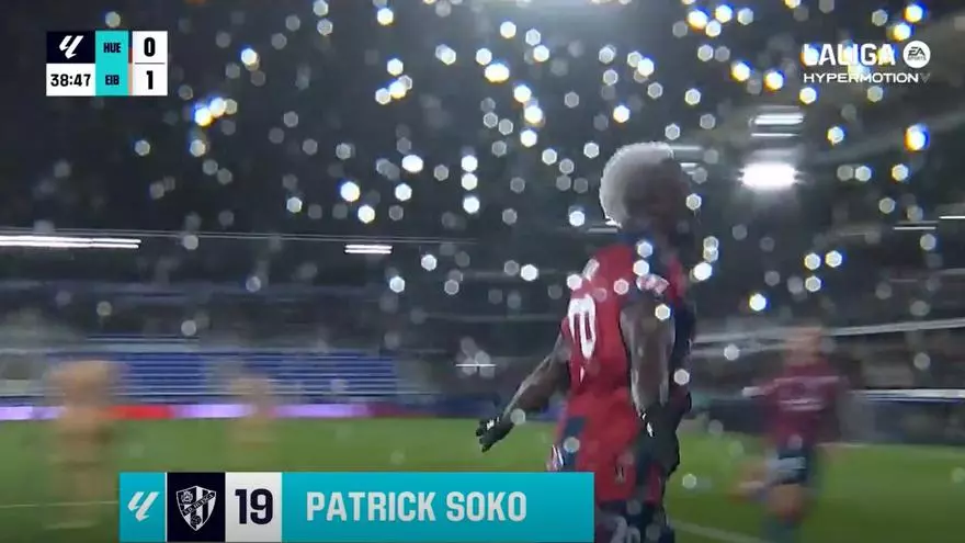 El 1-1 del SD Huesca en el SD Huesca 2-1 SD Eibar de la jornada 18 de LaLiga Hypermotion