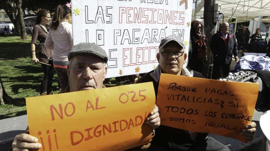 Manifestación por unas pensiones dignas en Ibiza