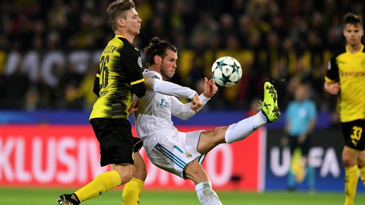 Gareth Bale se lesionó durante el partido ante el Borussia