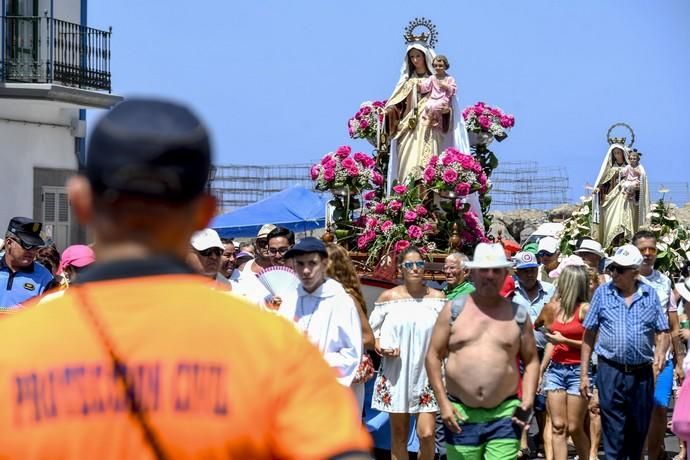 21-07-19 GRAN CANARIA. PUERTO DE ARGUINEGUIN-PUERTO DE MOGAN. MOGAN. Procesión marítima de la Virgen delCarmen desde el Puerto de en Arguineguín hasta el Puerto de Mogán.Fotos: Juan Castro  | 21/07/2019 | Fotógrafo: Juan Carlos Castro