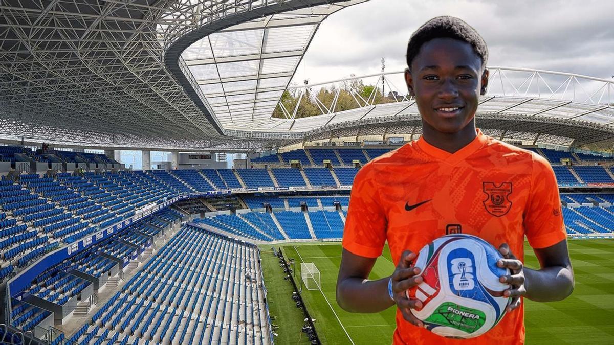 Dama, el joven del Santo Domingo Juventud que ha fichado por la Real Sociedad