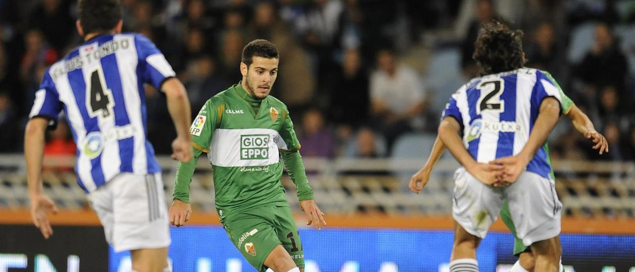 Imagen de archivo de un encuentro entre ilicitanos y donostiarras en la temporada 2014/2015.