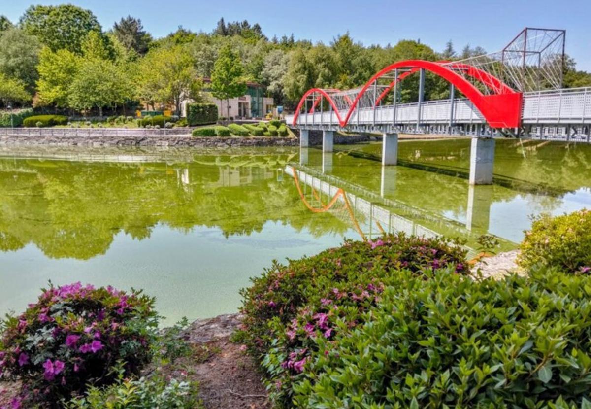 As Conchas, en una  de las floraciones de cianobacterias por vertidos. | I. O.