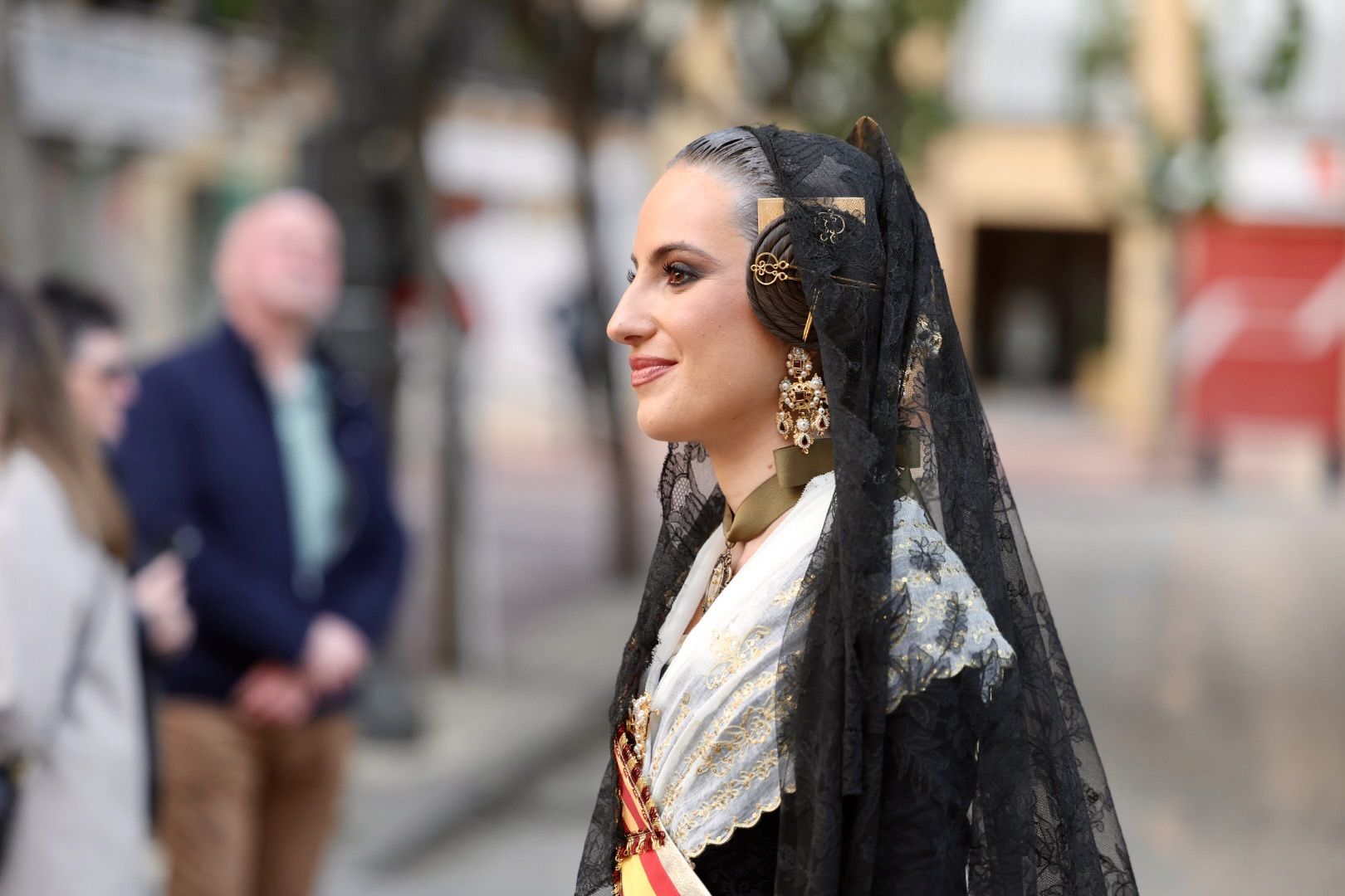 La Fuensanta recibe a María Estela en las fiestas de Murcia