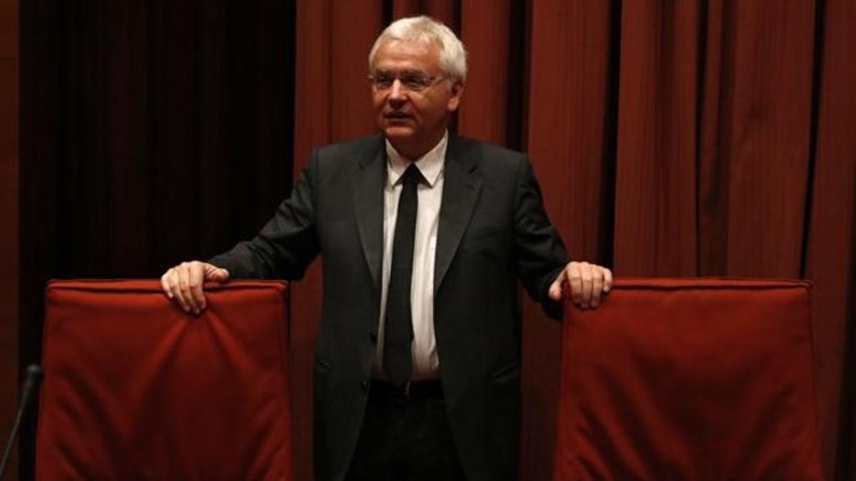 Ferran Mascarrell, en el Parlament.