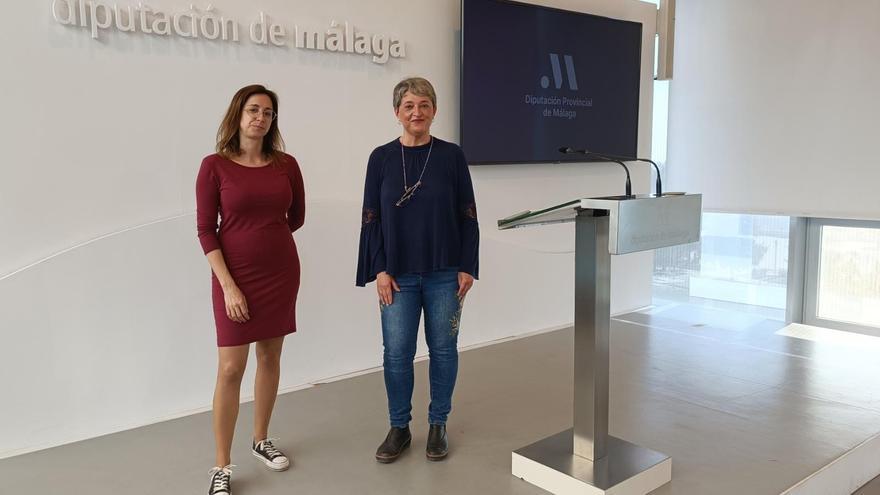 Teresa Sánchez y Maribel González, diputadas provinciales de Unidas Podemos en la institución.