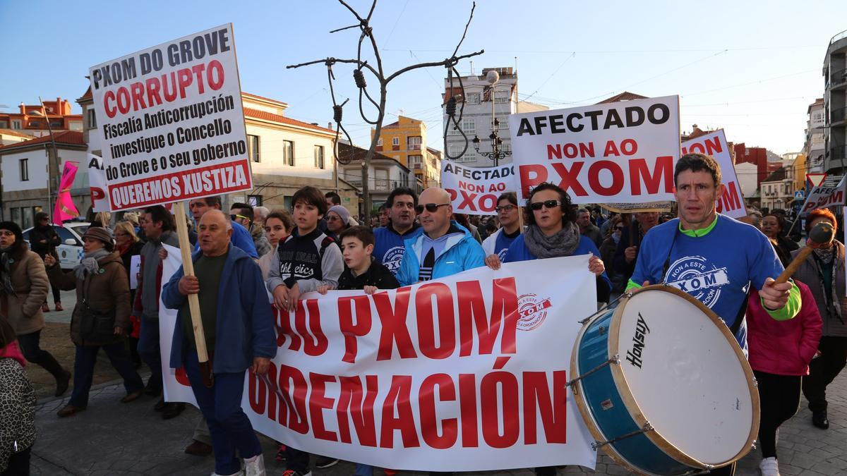 Una de las protestas de los mecos.