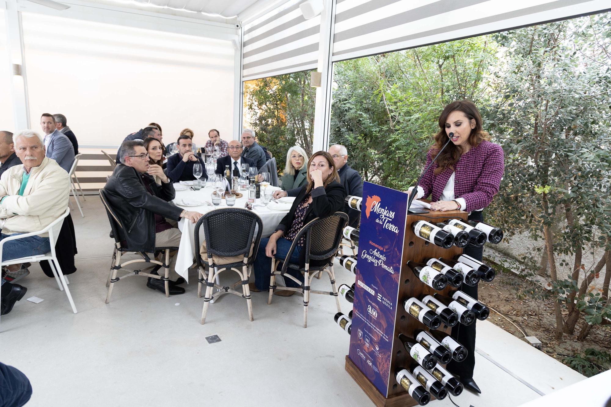 Emotivo homenaje a Antonio González Pomata impulsor de «Menjars de la Terra»