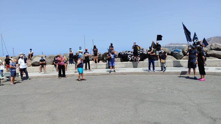 Protesta en Arguineguín por la nueva gestión de los atraques