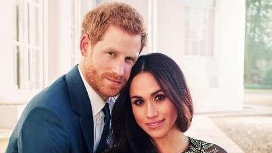 Meghan Markle y el príncipe Enrique.