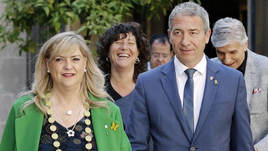 Josep Gonzàlez-Cambray, ahir amb el Govern | EFE/ANDREU DALMAU