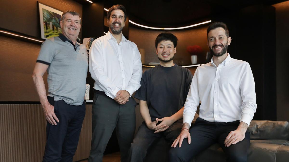 Ron Gourlay, Javier Solís, Kiat Lim y Corberán.