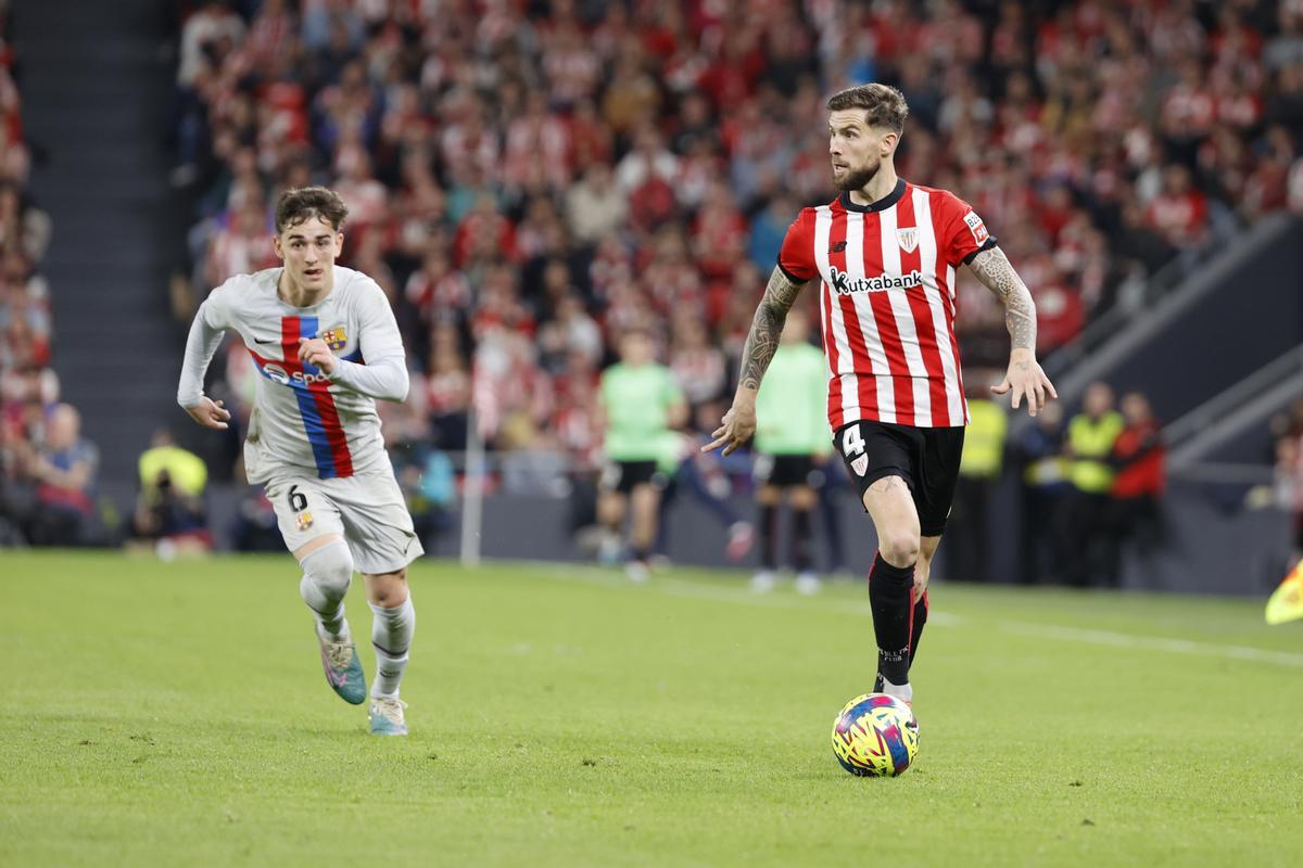 Íñigo Martínez, con el Athletic