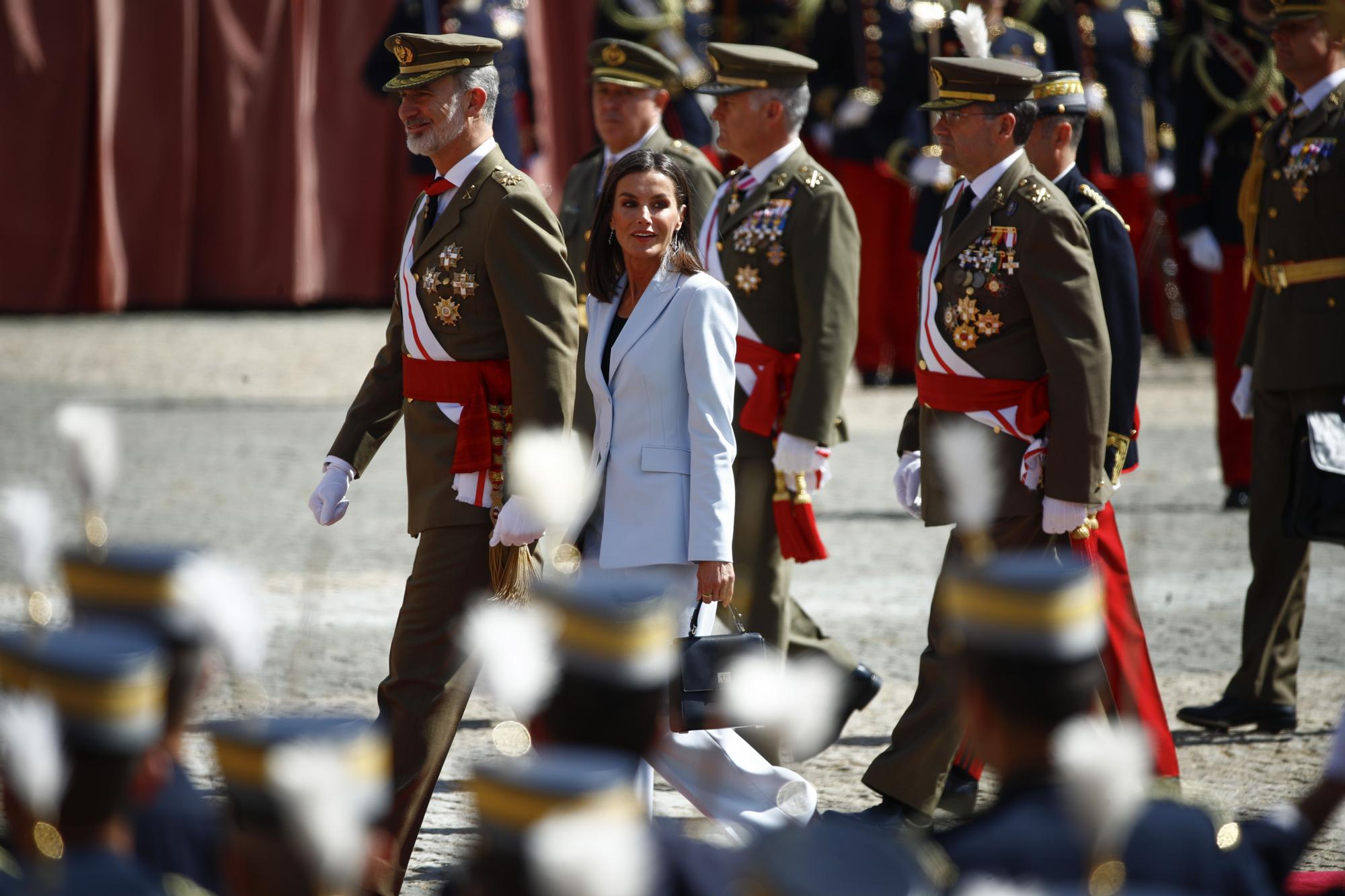 Felipe VI vuelve a jurar bandera en Zaragoza con la princesa Leonor de testigo