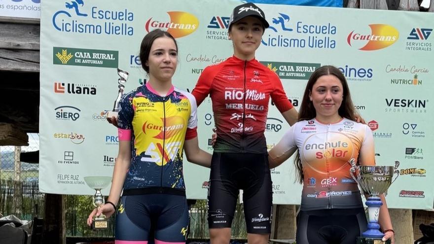 Lidia Castro, Aitana Gutiérrez y Najara Vaquero, podio femenino del Campeonato de Asturias III Copa Reinas