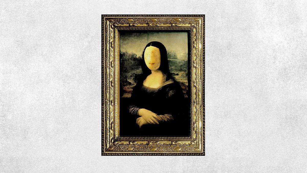 La sonrisa redonda de una patata