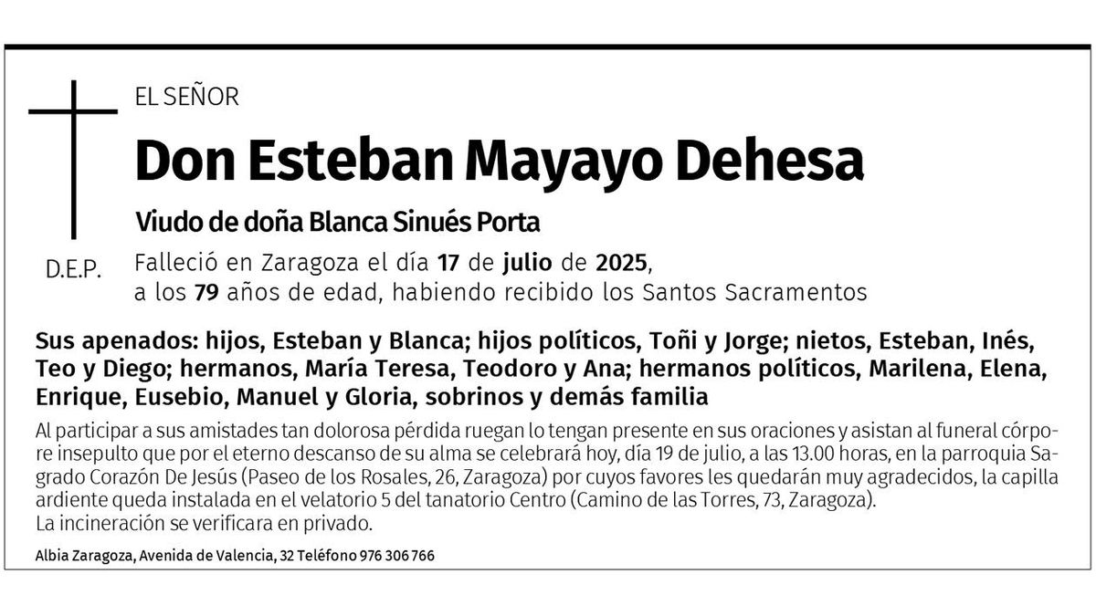 Don Esteban Mayayo Dehesa