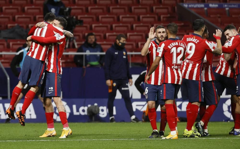 Atlético de Madrid - Valencia, en imágenes