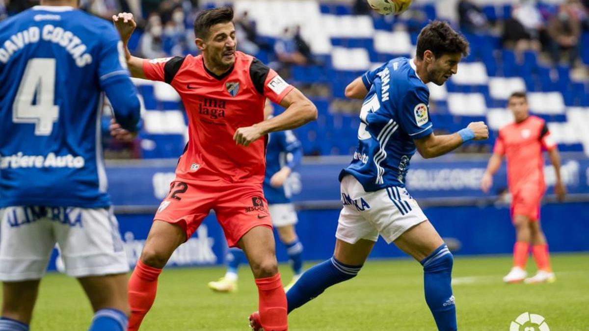 Pablo Chavarría disputó 45 minutos en Oviedo.