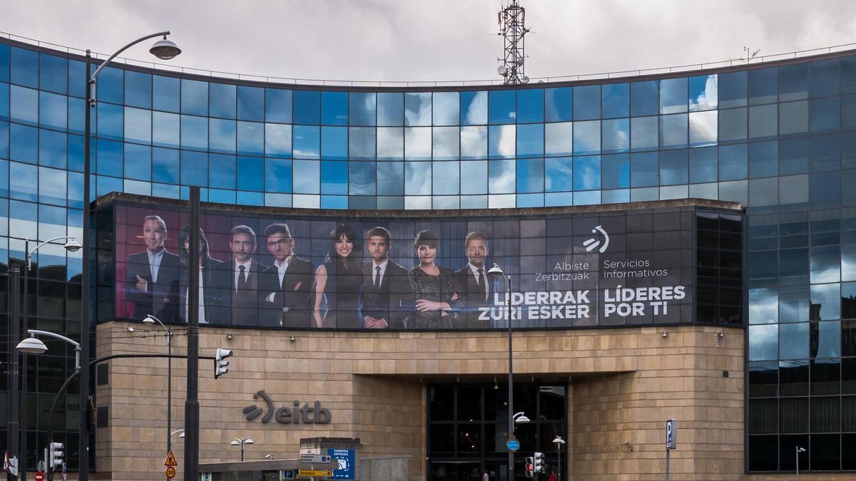 El edificio de la sede central de EITB (Euskal Itarri Telebista) ubicada en Bilbao (Vizcaya).