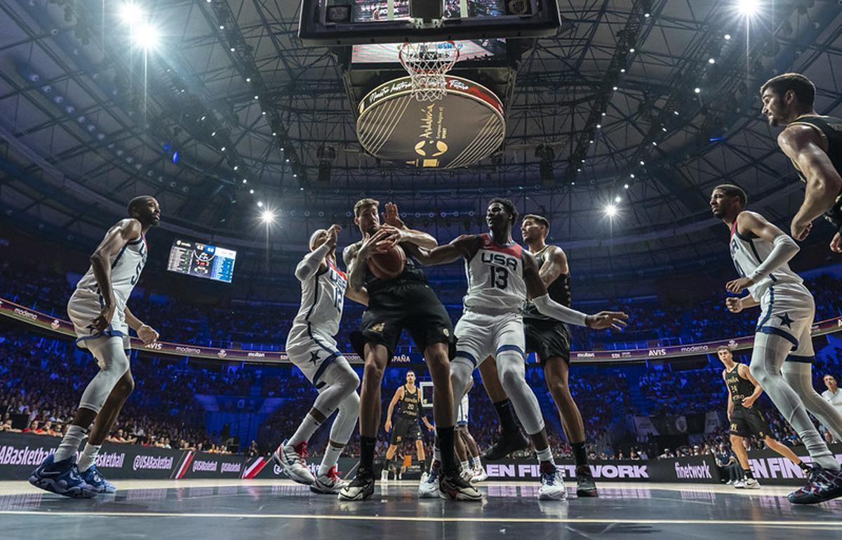 Una imagen del amistoso que enfrentó a España y EEUU hace unos días en Málaga