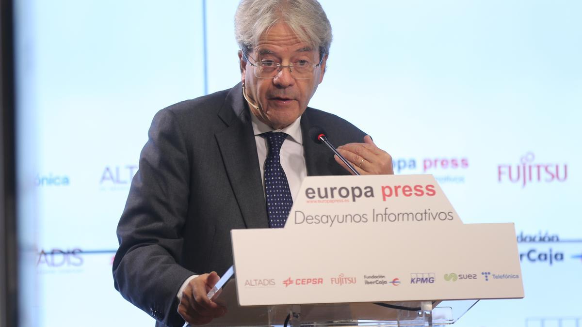 El comisario europeo de Economía, Paolo Gentiloni.