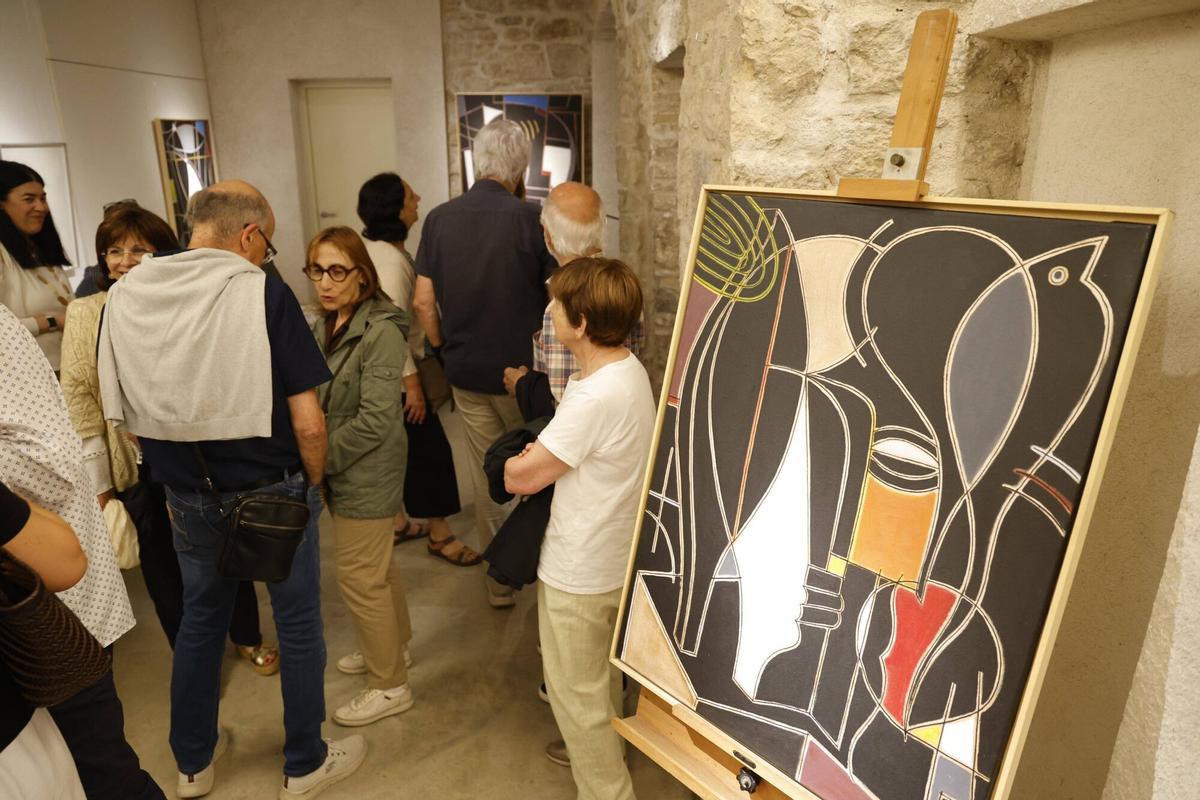 Les imatges de la inauguració de l'exposició "Nocturn-Diürn" a la galeria Mosaic Art de Girona
