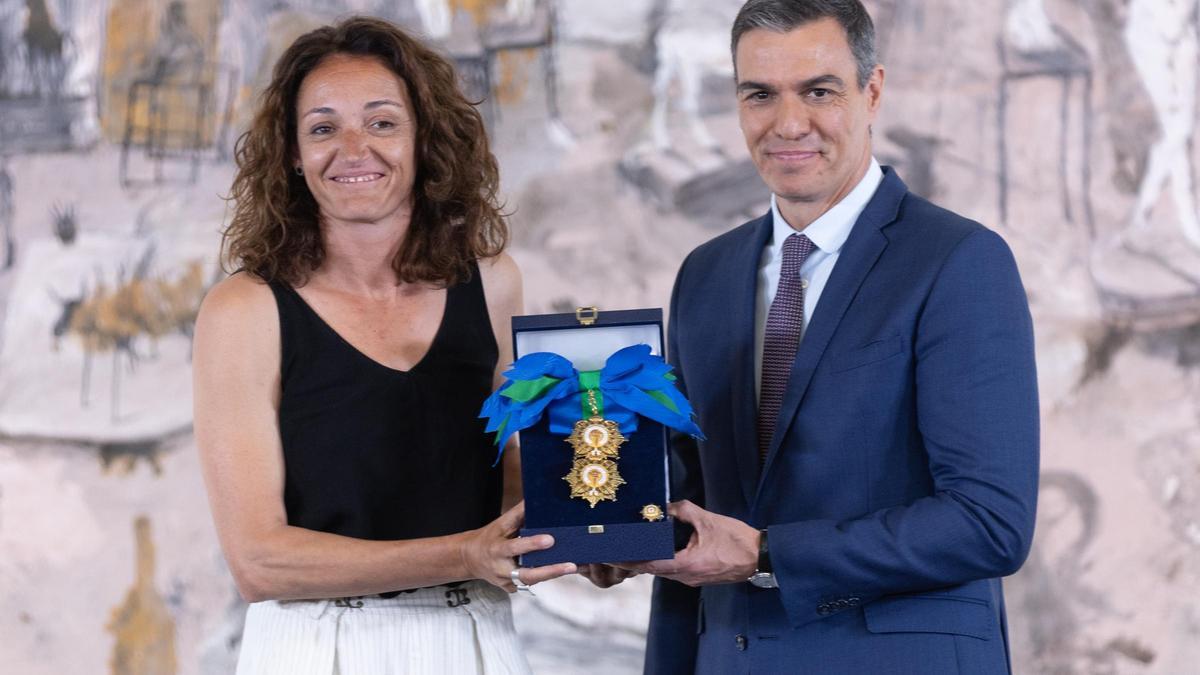 Laia Palau i Pedro Sánchez, a la Moncloa.