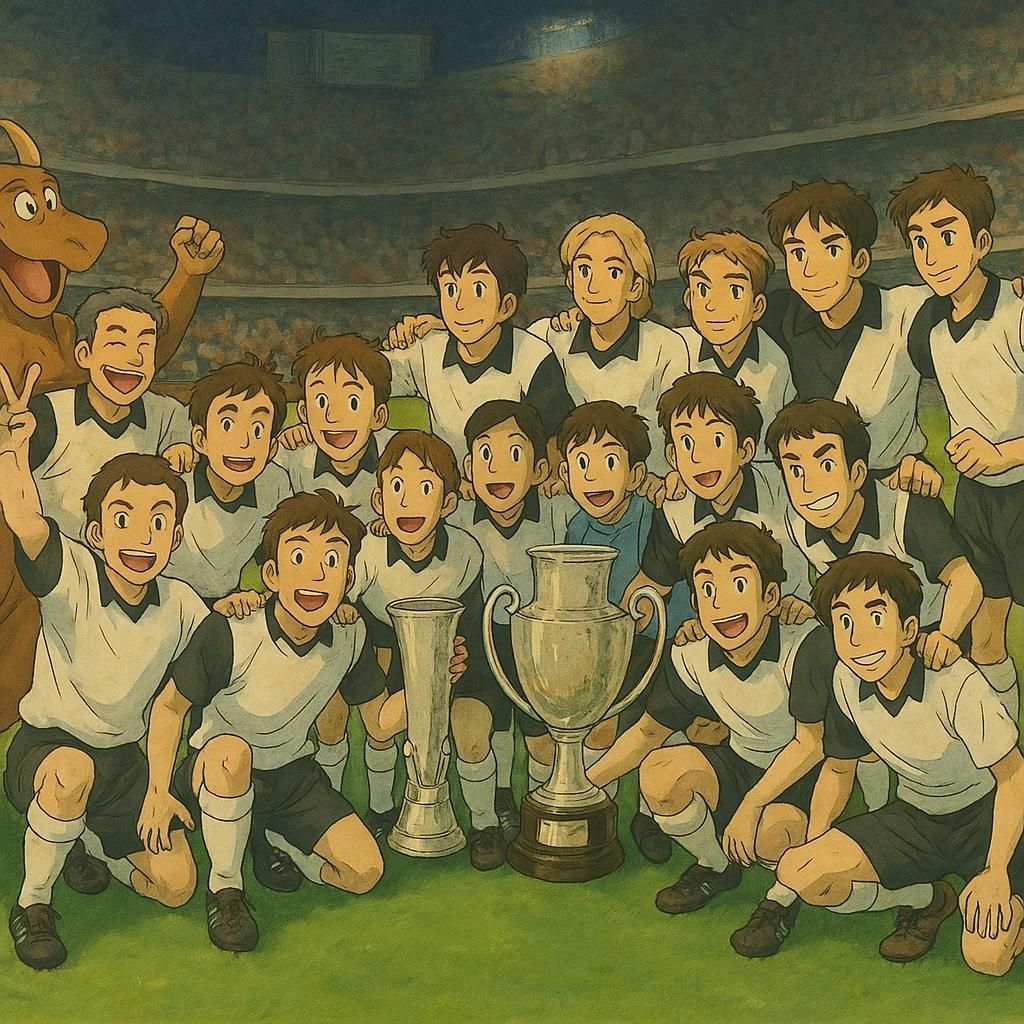 El Valencia del doblete, un equipo de dibujos animados