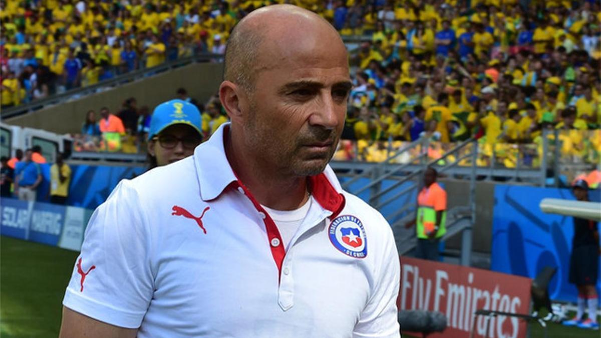 Sampaoli en el Mundial de Brasil