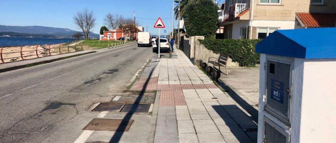 Lugar en el que se encuentran los pozos de bombeo de A Braña, en Vilanova de Arousa.