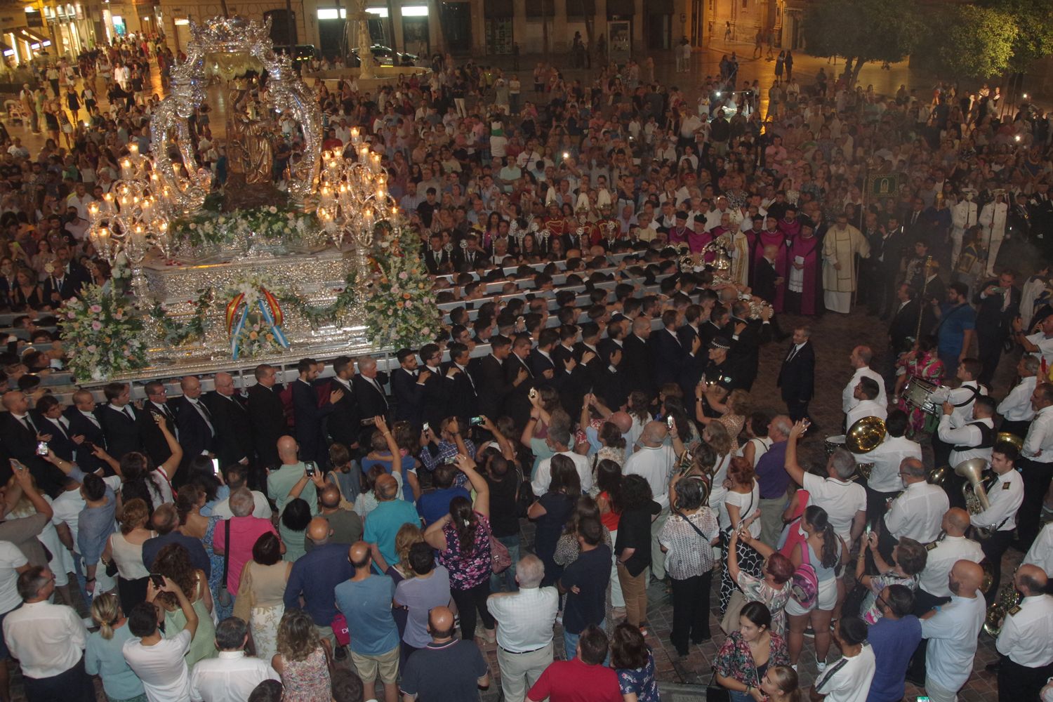 La procesión de la Virgen de la Victoria 2023, en imágenes