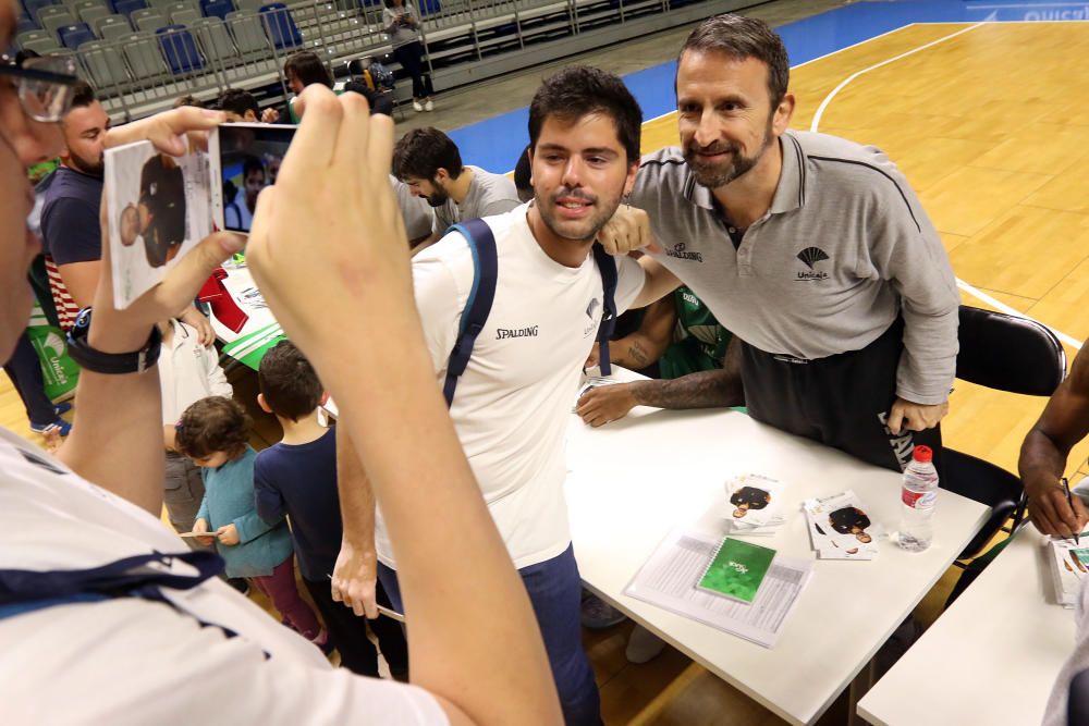 El Unicaja abre su entrenamiento al público