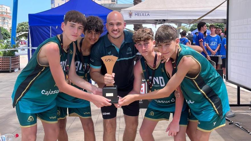 Tres cordobeses colaboran en el bronce de Andalucía en el Campeonato de España 3x3