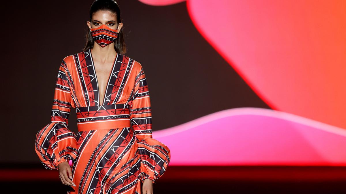 Una modelo en la última edición de la Mercedes Fashion Week.