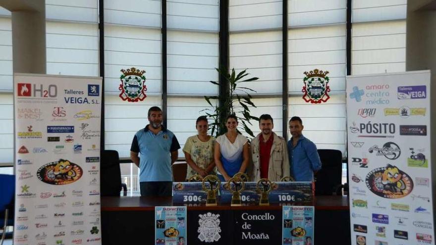 Un momento de la presentación del campeonato, en el Concello de Moaña. // Gonzalo Núñez