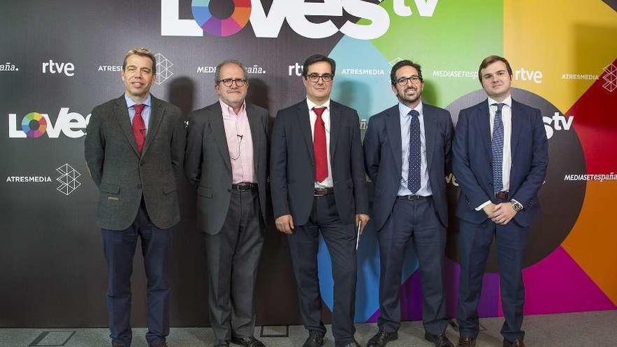 Presentación de la platafoma Lovestv, ayer, en Madrid.