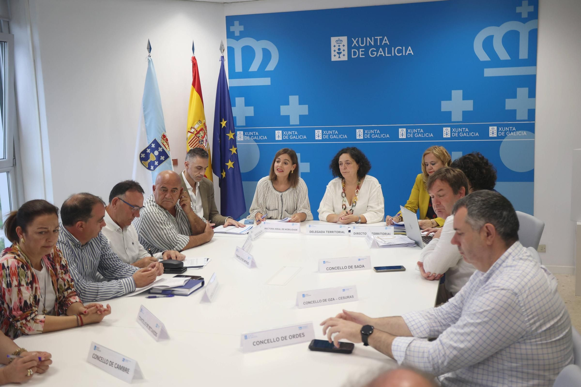 Reunión en A Coruña de la comisión de seguimiento del Área de Transporte Metropolitano