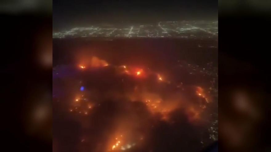 Los incendios de Los Ángeles, vistos desde el aire