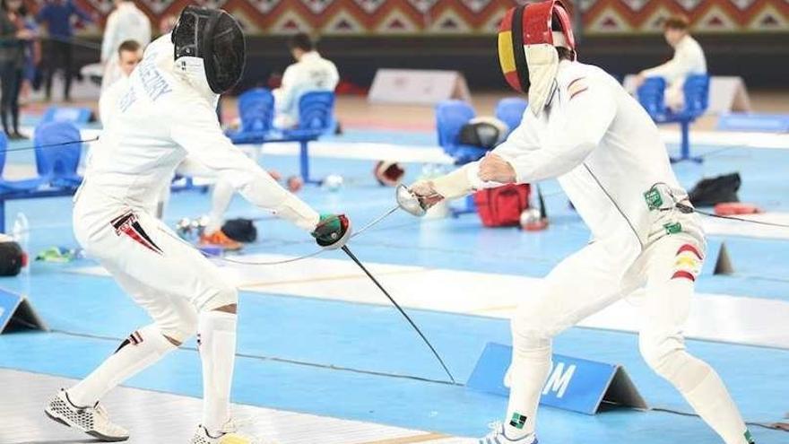 Cristóbal Rodríguez durante su competición en El Cairo.