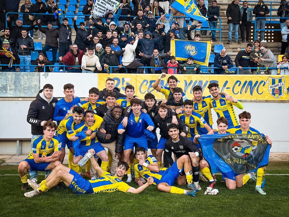 Els jugadors del Palamós, en una foto d’aquesta temporada.
