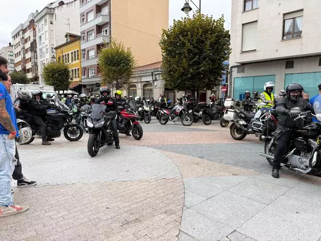 Así fue la primera salida del Motoencuentro Solidario en Siero