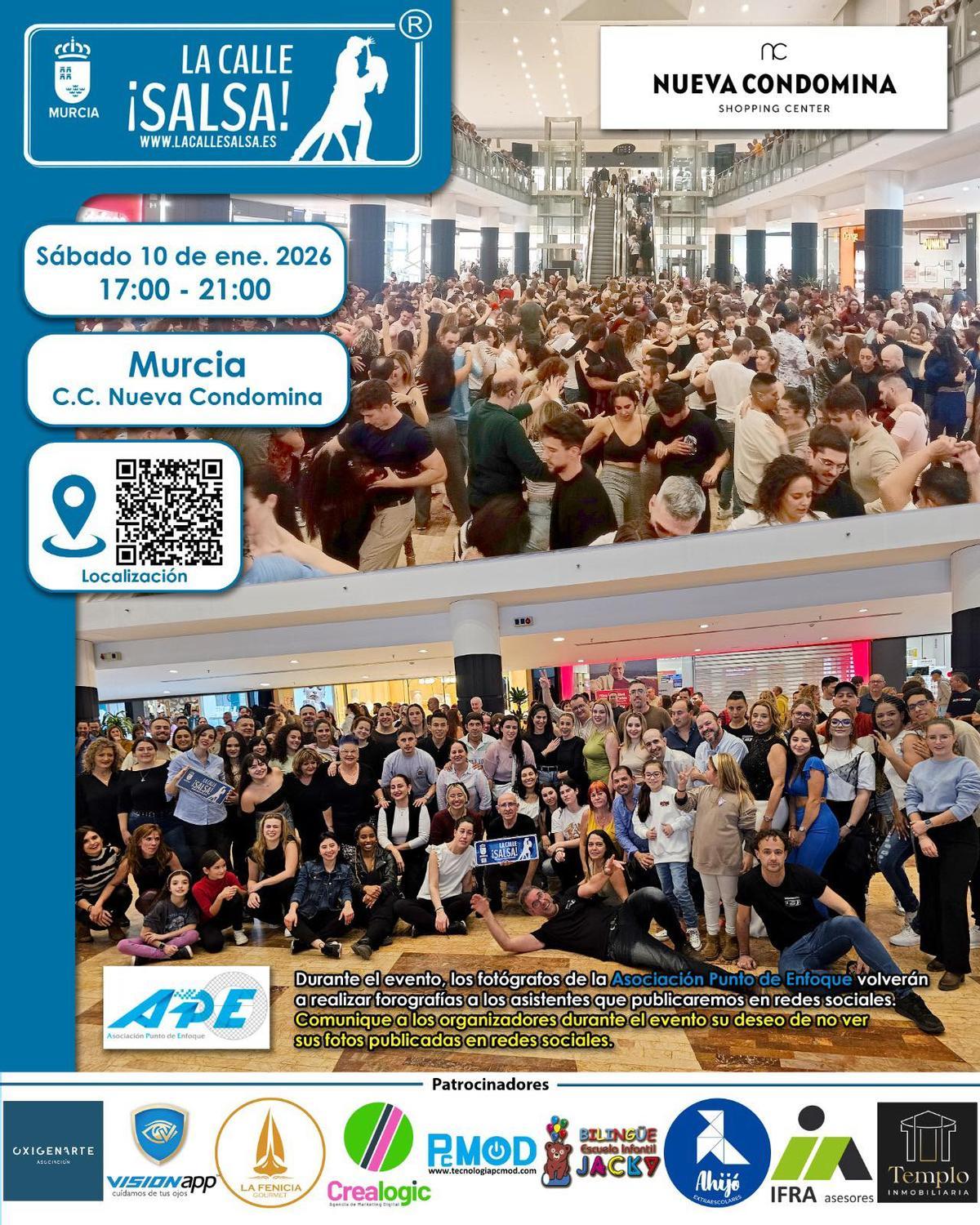 Cartel de La Calle Salsa en Nueva Condomina