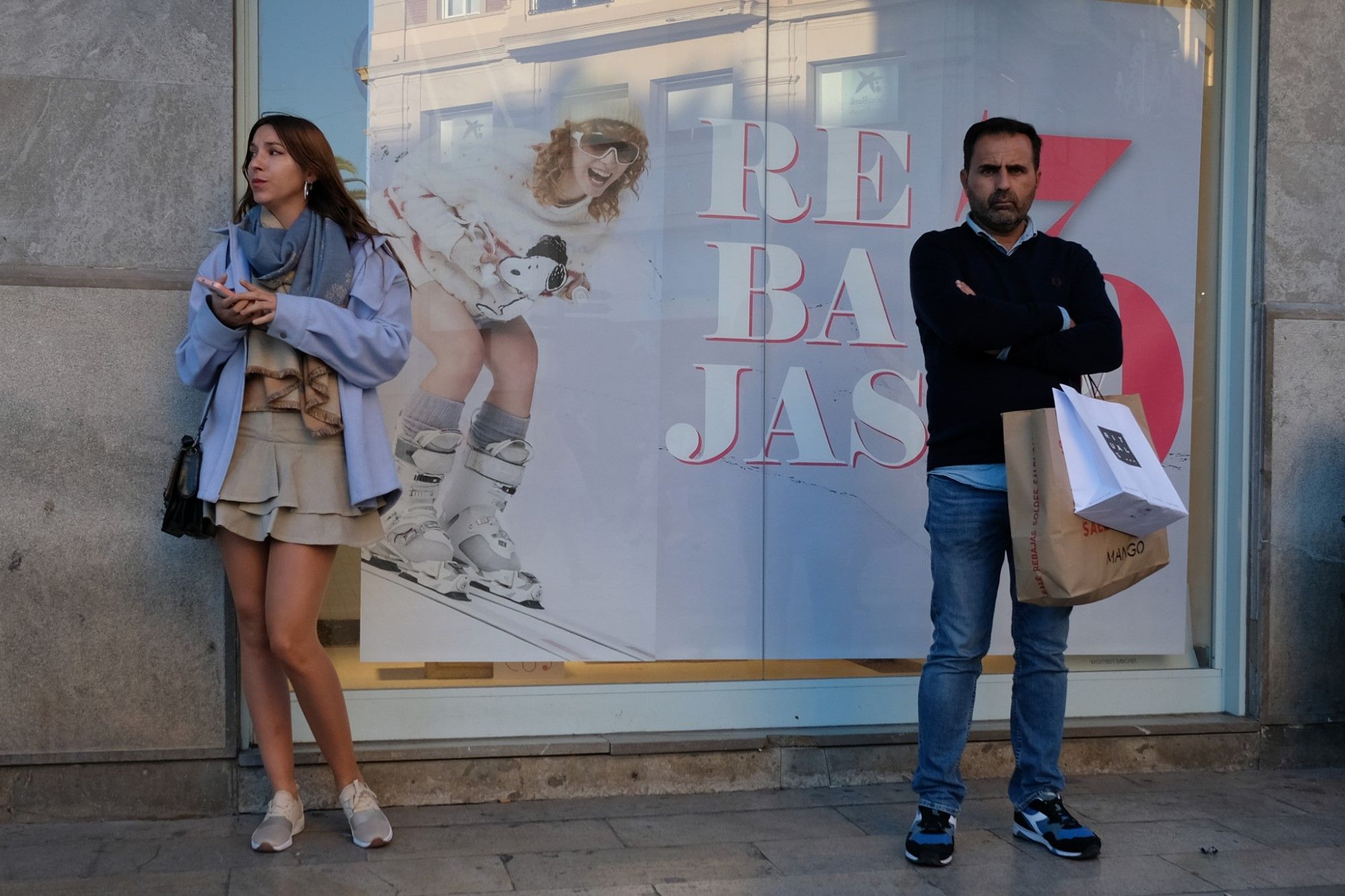 Primer día de las rebajas de enero en el Centro de Málaga