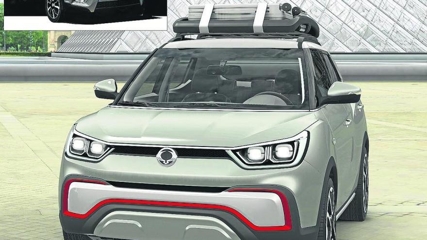 SsangYong ha avanzado imágenes en boceto del Tivoli que se basa en el prototipo XIV presentado hace poco en el Salón de París