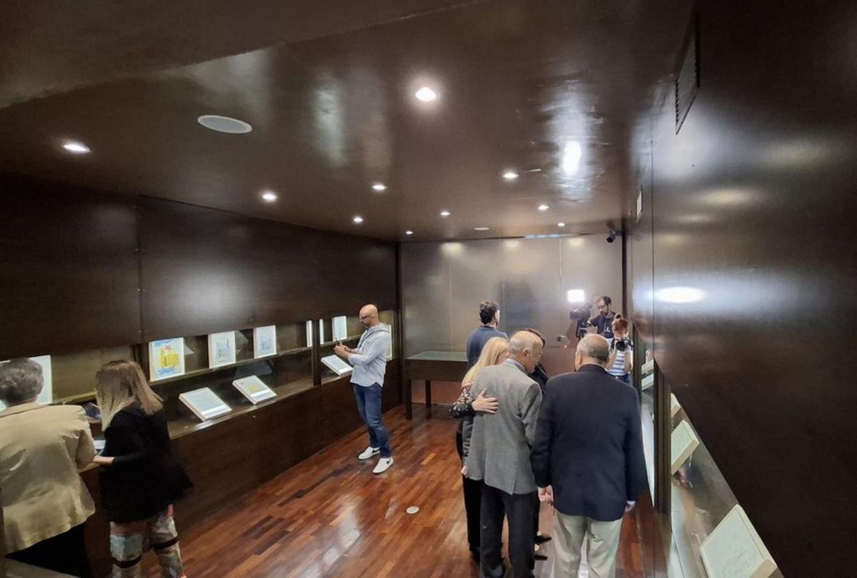 Imagen de «La ciudad velada. Exposición Phygital», inaugurada ayer en el Archivo Municipal.