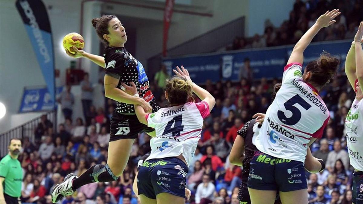 El Mecalia Atlético Guardés durante un partido de la Copa de S. M. la Reina